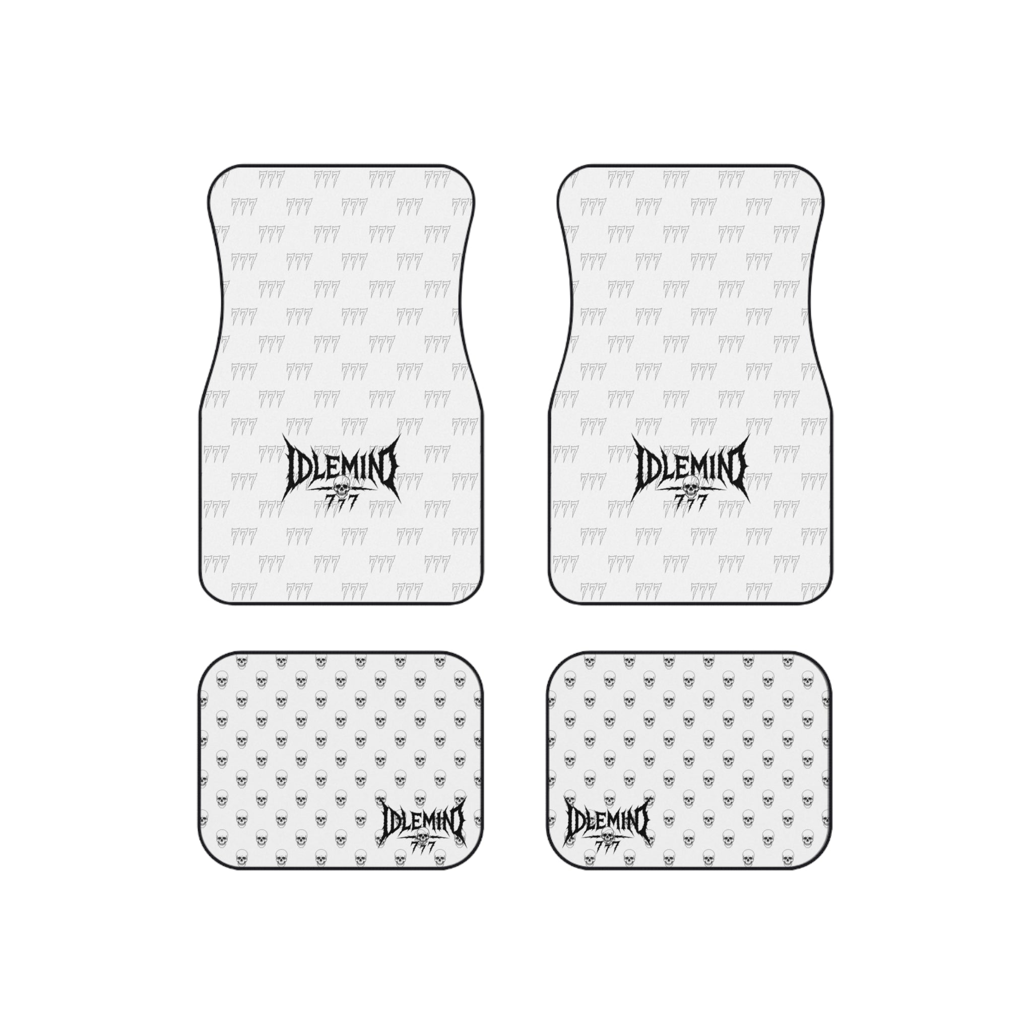 Car Mats — 'Idlemind 777' Patterned Floor Mat Set (4-Piece)